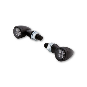 Clignotant LED HIGHSIDER smart Sixteen Bullet homologué - verre fumé - la paire