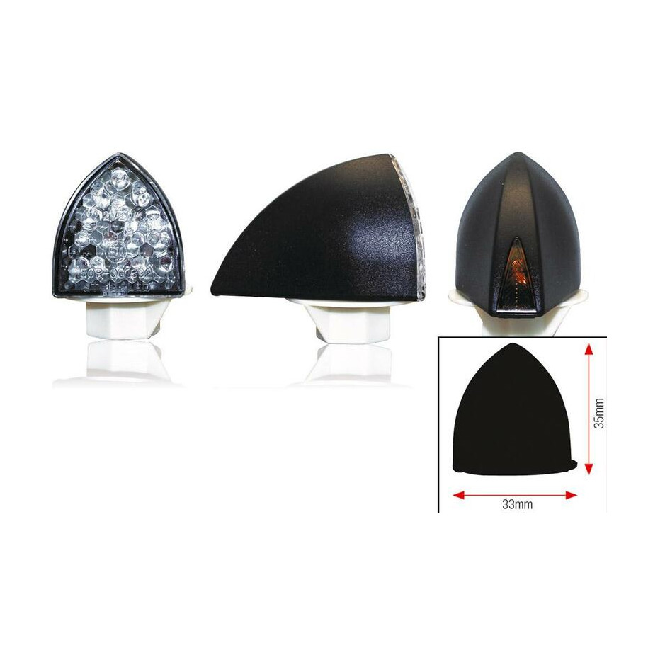 Clignotants BIHR Profil LED noir universel