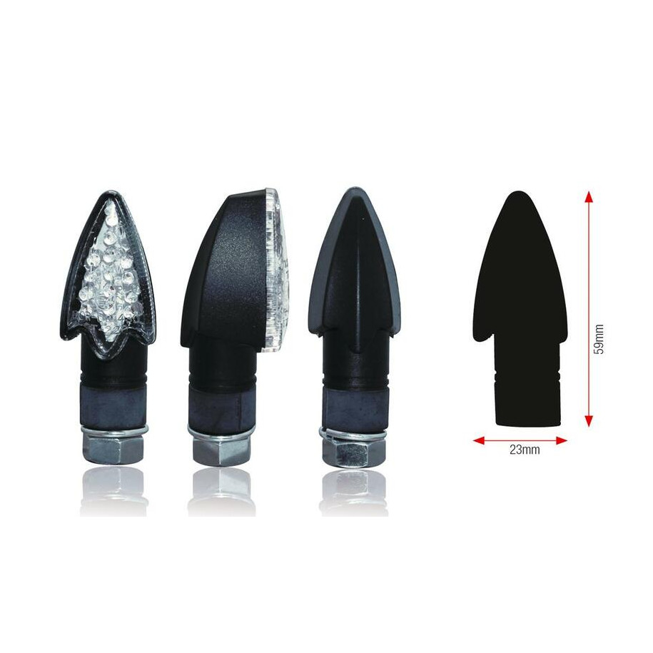 Clignotants BIHR Darts LED noir universel