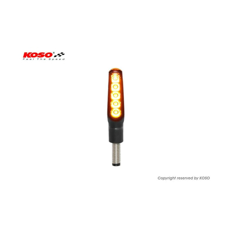 Clignotant Led KOSO GW-01 L'Unite - Noir