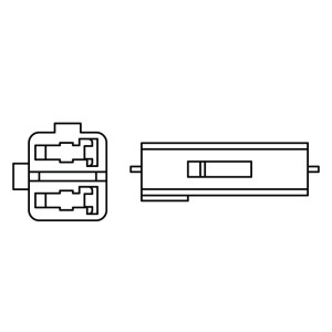 Câble adaptateur HIGHSIDER clignotant - Honda/Kawasaki