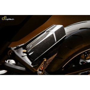 Garde boue arrière LIGHTECH carbone brillant