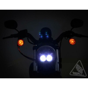 Phare DENALI M5 LED Ø145mm noir chrome