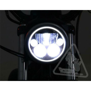 Phare DENALI M5 LED Ø145mm noir chrome