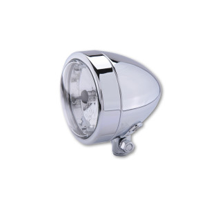 Feu avant H4 HIGHSIDER smart Bullet - feu de route - fixation inférieure - homologué E - chromé - à l'unité