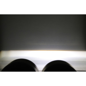 Feu avant LED HIGHSIDER smart Twin - fixation latérale - homologué E - noir - à l'unité