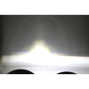 Feu avant LED HIGHSIDER smart Twin - fixation latérale - homologué E - noir - à l'unité