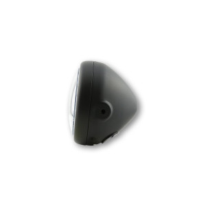 Feu avant LED HIGHSIDER pro Pecos Type 7 - 5 3/4 pouces - fixation latérale - avec feu de stationnement Ring - noir