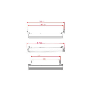 Feu avant LED HIGHSIDER pro Frame-R1 Type 4 - 7 pouces - fixation latérale - noir