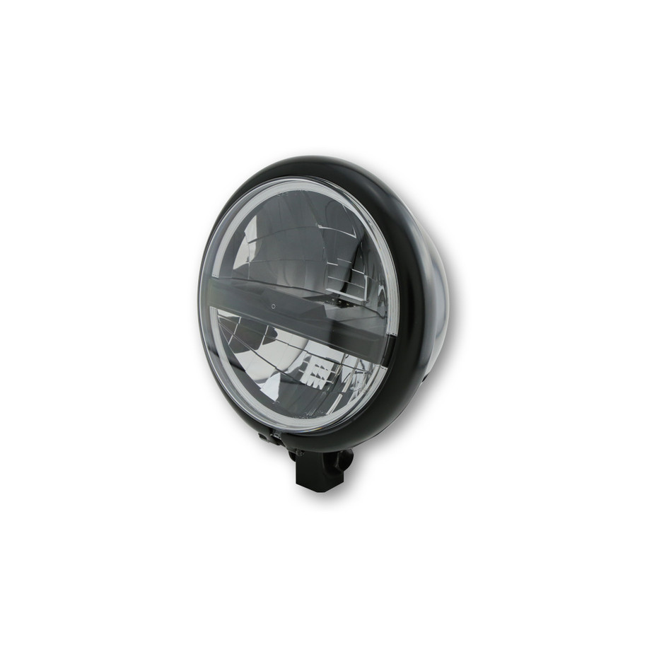 Feu avant LED HIGHSIDER pro Bates Style Type 5 - 5 3/4 pouces - fixation inférieure - noir