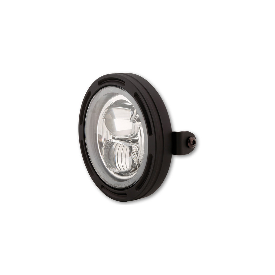Feu avant LED HIGHSIDER pro Frame-R2 Type 7 - 5 3/4 pouces - fixation latérale - noir