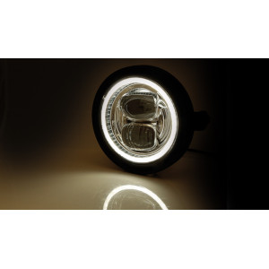 Feu avant LED HIGHSIDER pro Frame-R2 Type 7 - 5 3/4 pouces - fixation latérale - noir