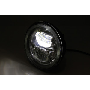 Feu avant LED HIGHSIDER pro Frame-R2 Type 7 - 5 3/4 pouces - fixation inférieure - noir