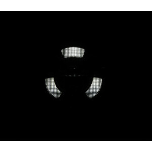Feu avant LED HIGHSIDER pro Frame-R1 Type 11 - 7 pouces - fixation inférieure - noir