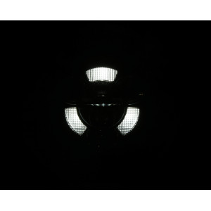Feu avant LED HIGHSIDER pro Frame-R1 Type 11 - 7 pouces - fixation inférieure - noir