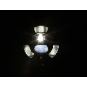 Feu avant LED HIGHSIDER pro Frame-R1 Type 11 - 7 pouces - fixation inférieure - noir