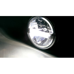 Feu avant LED HIGHSIDER pro Frame-R1 Type 4 - 7 pouces - fixation inférieure - noir