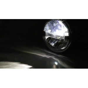 Feu avant LED HIGHSIDER pro Frame-R1 Type 4 - 7 pouces - fixation inférieure - noir
