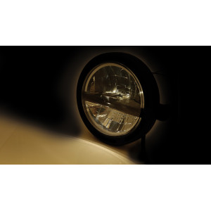 Feu avant LED HIGHSIDER pro Frame-R2 Type 5 - 5 3/4 pouces - fixation latérale - noir