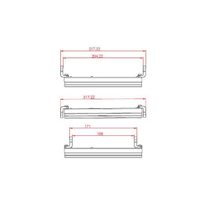 Feu avant LED HIGHSIDER pro Frame-R1 Type 11 - 7 pouces - fixation latérale - noir