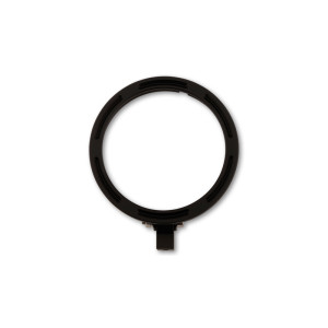 Bague de support de phare HIGHSIDER pro Frame-R2 - 5 3/4 pouces - CNC - fixation inférieure - noir