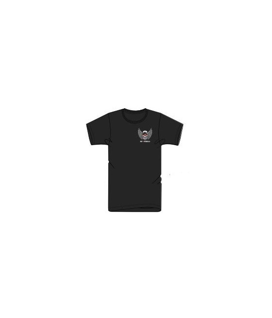 T-Shirt noir MP2WHEELS imprimé dos et cœur