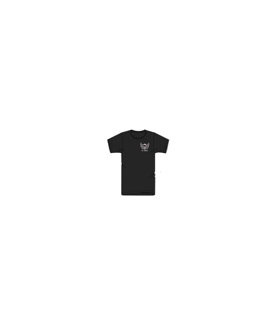 T-Shirt noir MP2WHEELS imprimé dos et cœur