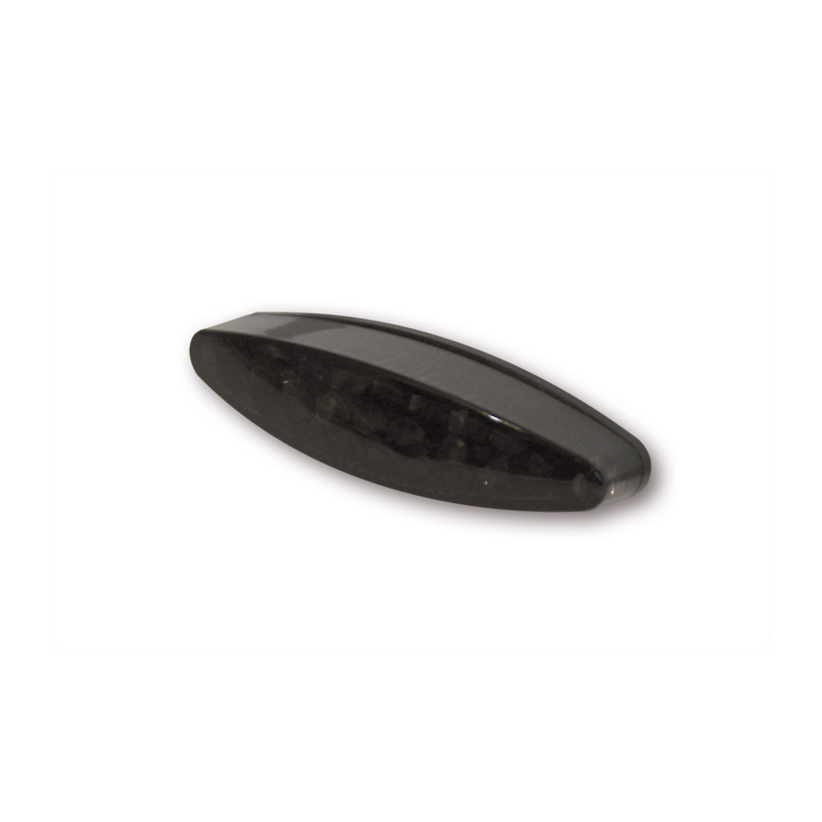 Feu arrière LED HIGHSIDER pro - Little Number1 - noir/fumé - avec éclairage de plaque - 1 pièce