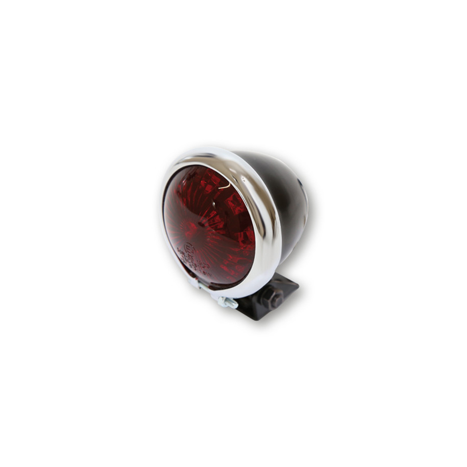 Feu arrière LED HIGHSIDER smart Bates Style homologué - verre rouge - l'unité