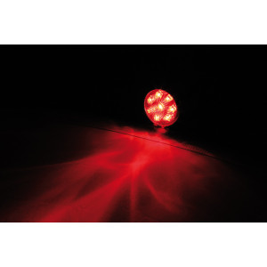 Feu arrière LED HIGHSIDER smart Bates Style homologué - verre rouge - l'unité