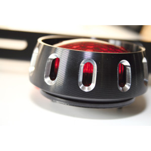 Feu arrière LED HIGHSIDER smart Miles homologué - verre rouge - l'unité