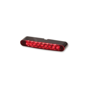 Feu arrière LED HIGHSIDER pro - Stripe - noir/rouge - 1 pièce