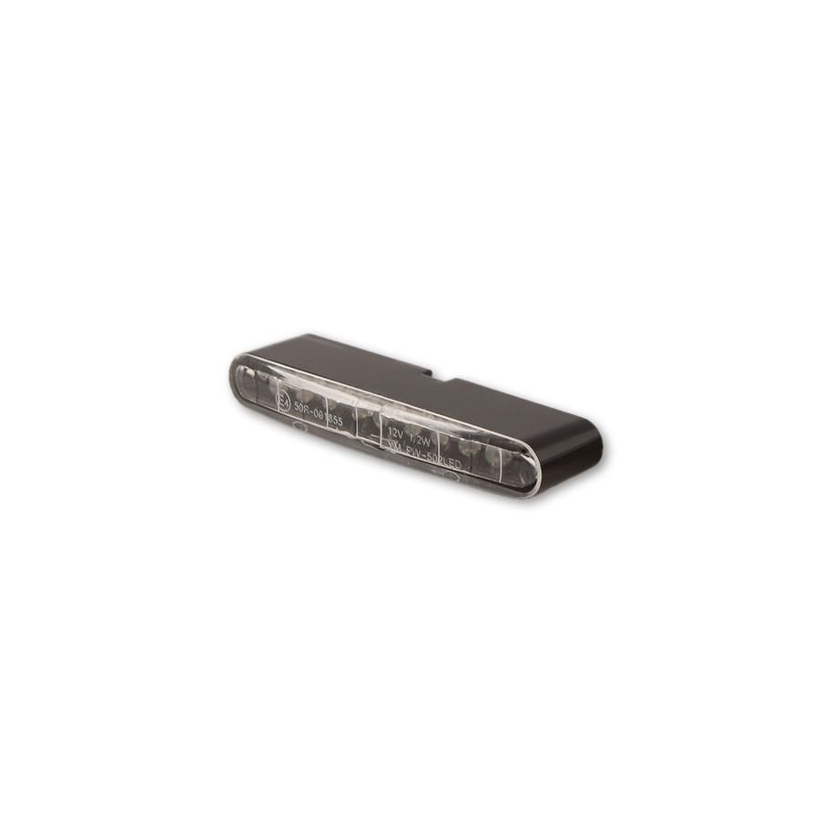 Feu arrière LED HIGHSIDER pro - Stripe - noir/translucide - 1 pièce