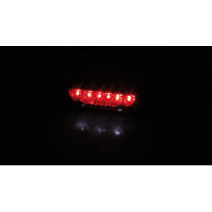 Feu arrière LED HIGHSIDER smart homologué - verre transparent - l'unité