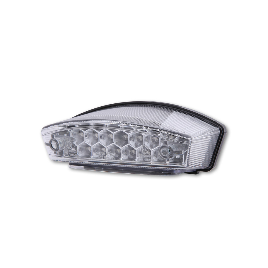 Feu arrière LED HIGHSIDER smart Monster homologué - verre transparent - l'unité