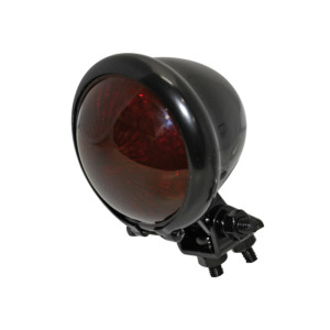 Feu arrière LED HIGHSIDER smart Bates Style homologué - verre rouge - l'unité
