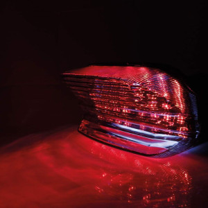 Feu arrière LED style Yamaha HIGHSIDER smart homologué - verre fumé - l'unité