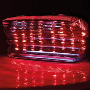 Feu arrière LED style Yamaha HIGHSIDER smart homologué - verre fumé - l'unité