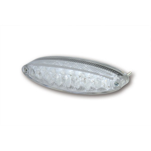 Feu arrière LED HIGHSIDER smart Number1 avec éclairage de plaque - transparent - à l'unité