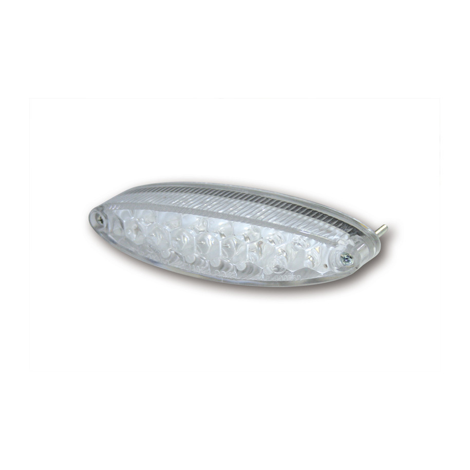 Feu arrière LED HIGHSIDER smart Number1 avec éclairage de plaque - transparent - à l'unité