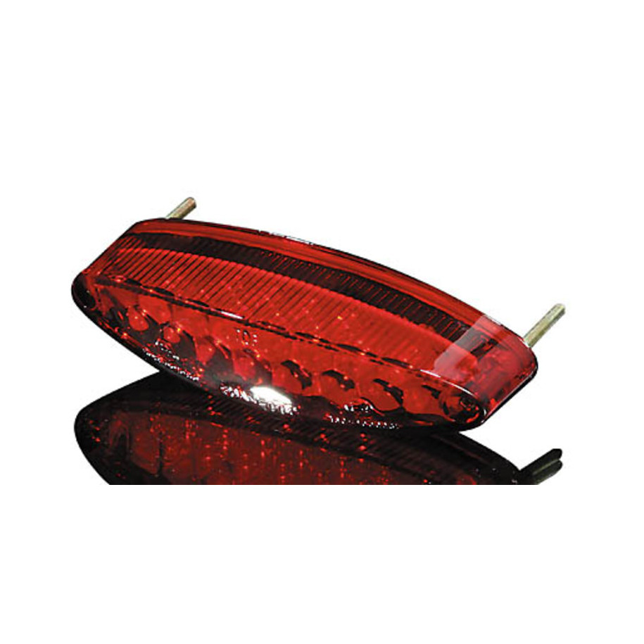 Feu arrière LED HIGHSIDER smart Number1 avec éclairage de plaque - rouge - à l'unité