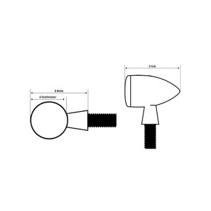Feu arrière LED HIGHSIDER pro Interstate homologué - l'unité