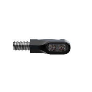 Feu arrière/clignotant LED HIGHSIDER pro Ventura-X 3en1 homologué - verre fumé - la paire