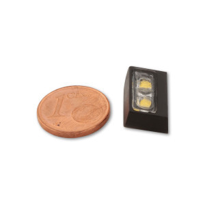 Éclairage de plaque LED HIGHSIDER pro SMD - autocollant - noir/translucide - à l'unité