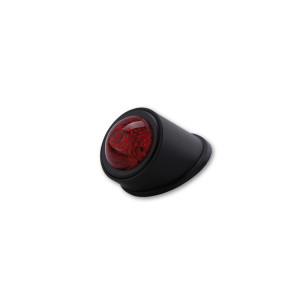 Feu arrière LED HIGHSIDER smart Old School Type 1 homologué - verre rouge - l'unité