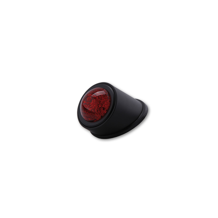 Feu arrière LED HIGHSIDER smart Old School Type 1 homologué - verre rouge - l'unité