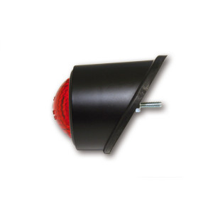 Feu arrière LED HIGHSIDER smart Old School Type 1 homologué - verre rouge - l'unité