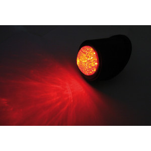 Feu arrière LED HIGHSIDER smart Old School Type 1 homologué - verre rouge - l'unité