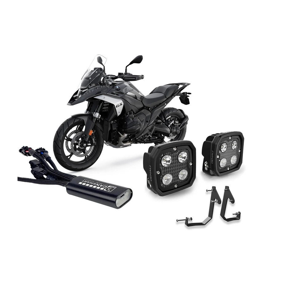 Kit d'éclairage DENALI D4 LED 10W - avec Contrôleur CANsmart GEN II et support de phare 