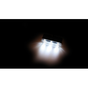 Feu de position HIGHSIDER smart Tri-LED avec support et feuille autocollante 12V